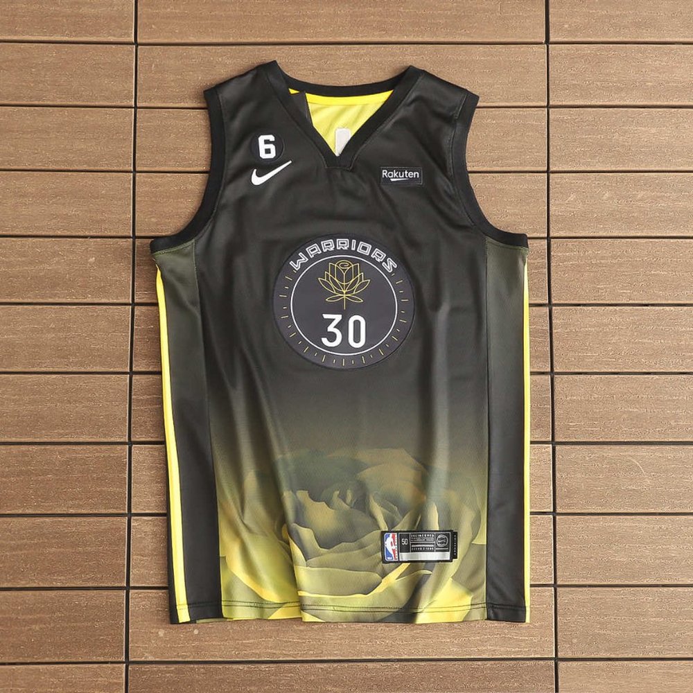 Nike Golden State Warriors #30 Black Jersey - Stephen Curry